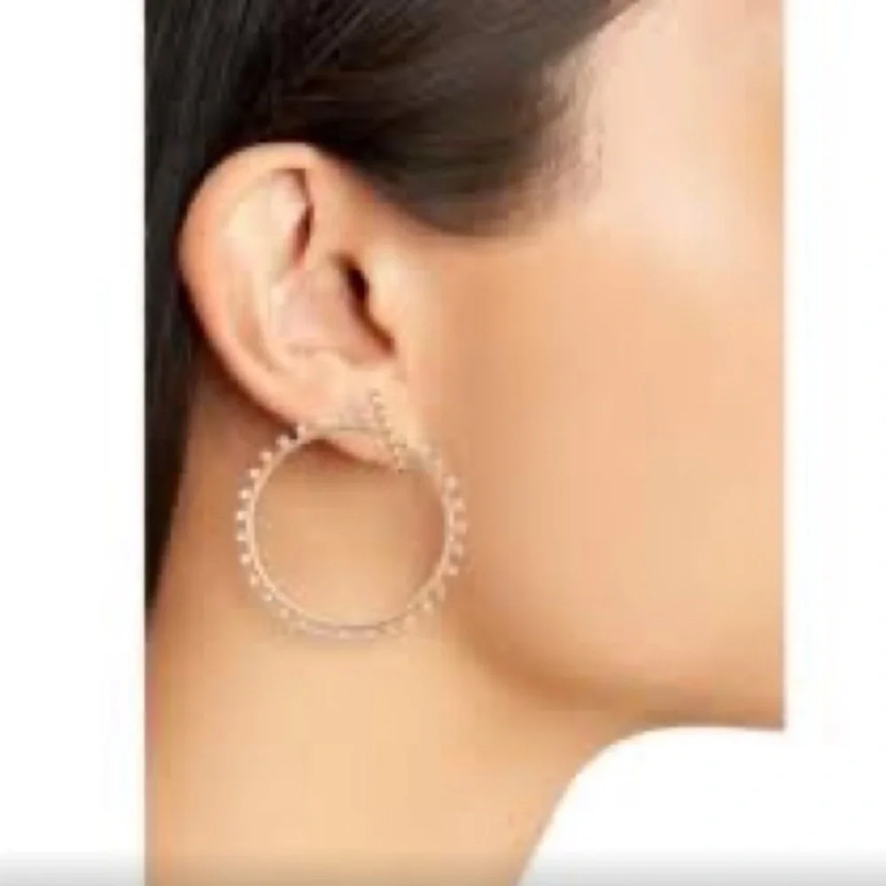 Kendra Scott Charlie Grace Earrings in Silver NWT‎